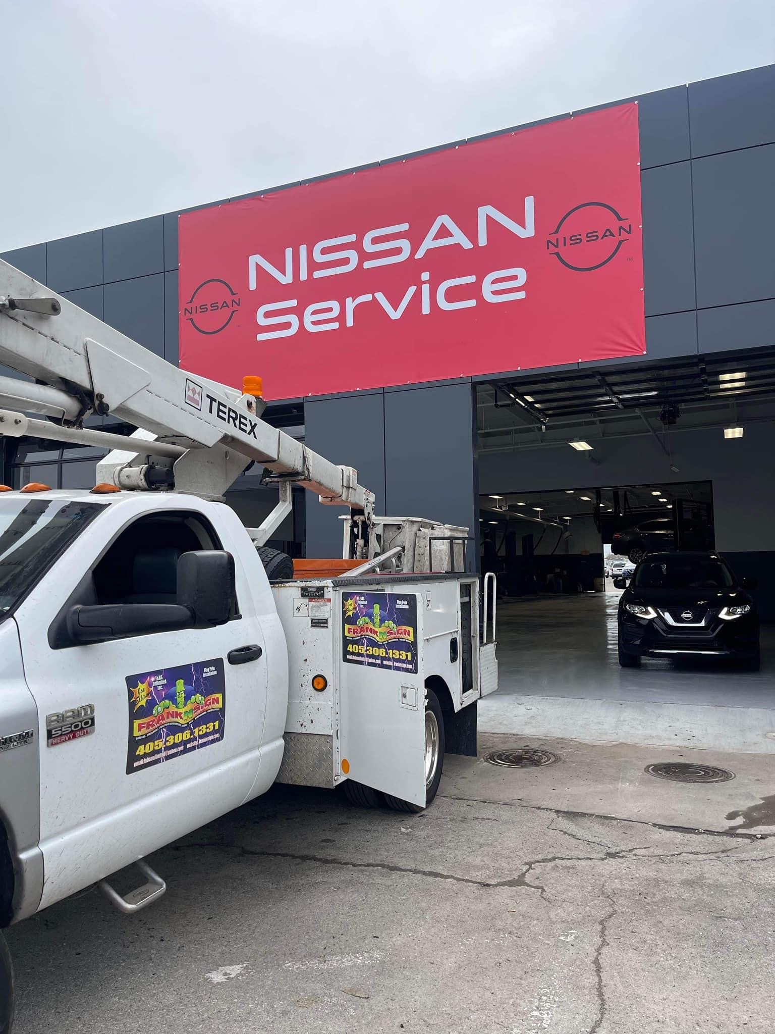 Banner or streamer installation 9