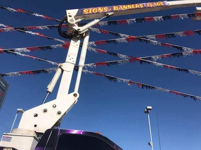 Banner or streamer installation 12